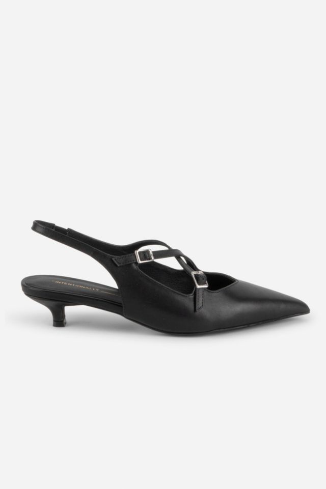 Intentionally Blank Jax Slingback Kitten Heel #1