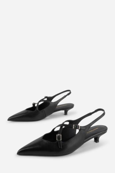 Intentionally Blank Jax Slingback Kitten Heel