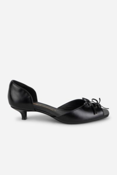 Intentionally Blank Carol Peep Toe Kitten Heel