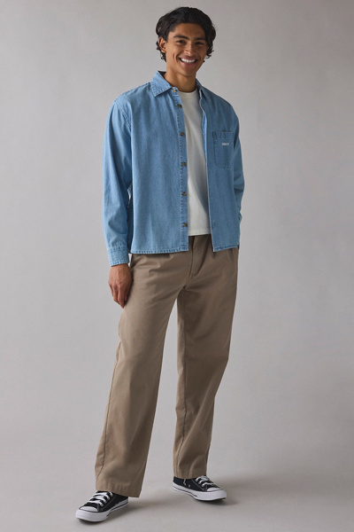 OBEY Pablo Woven Denim Long Sleeve Shirt