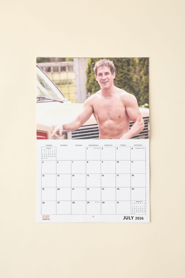 Sexy Men Doing Chores 2026 Wall Calendar #2