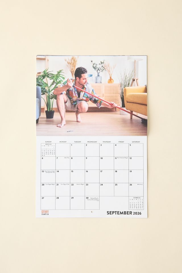Sexy Men Doing Chores 2026 Wall Calendar #3