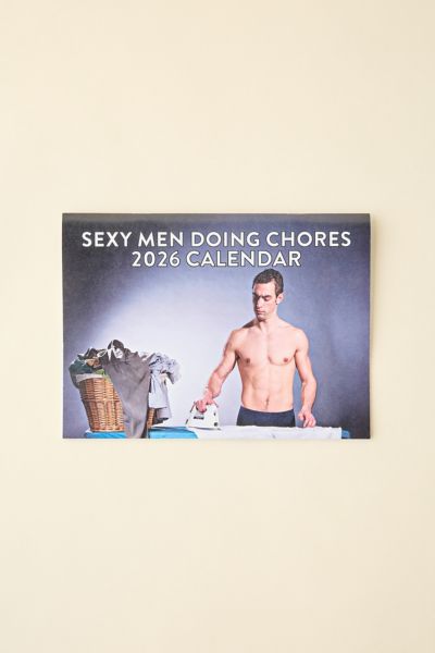 Sexy Men Doing Chores 2026 Wall Calendar