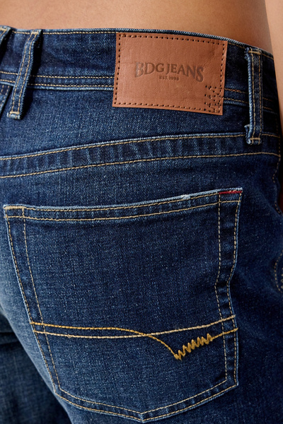 BDG Teo Printed Relaxed Low-Rise Bootcut Jean