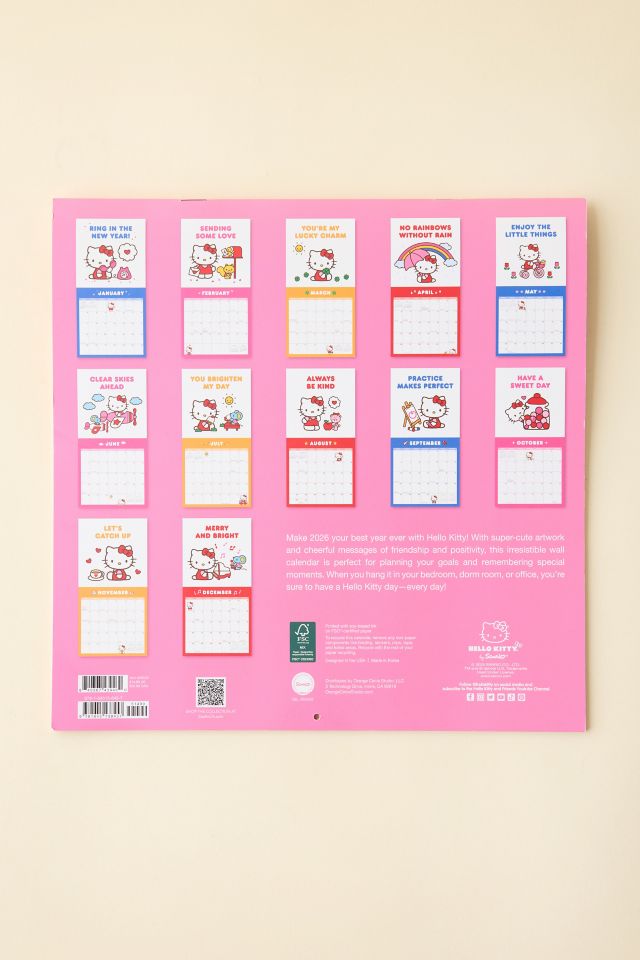 Sanrio Hello Kitty 2026 Wall Calendar #4