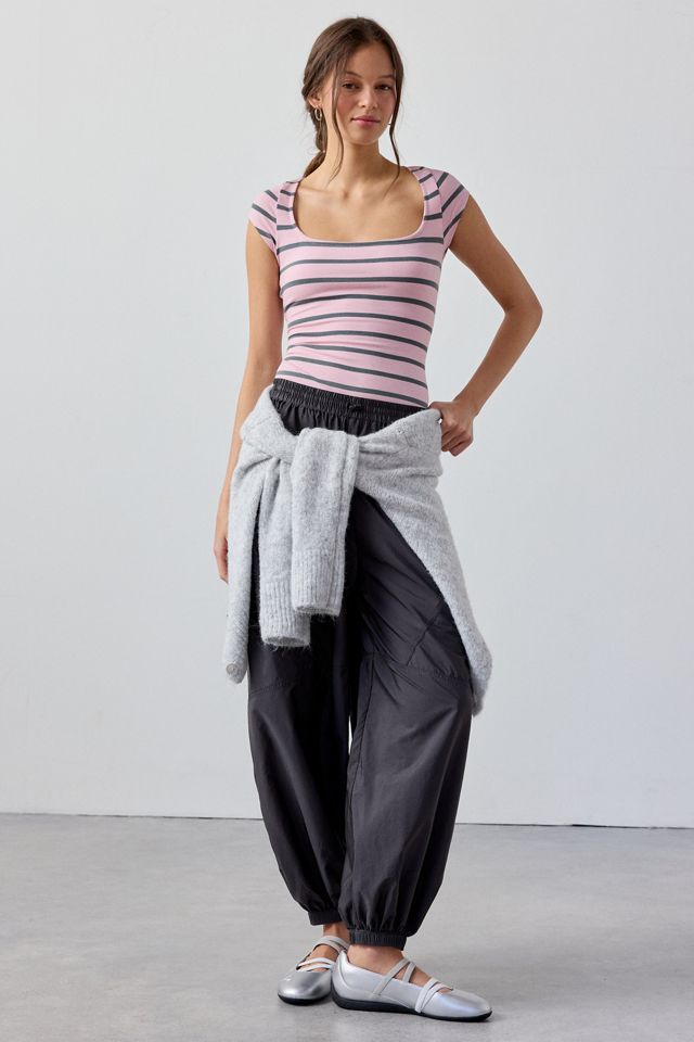 Out From Under On The Move Kai Baggy Nylon Track Pant #1