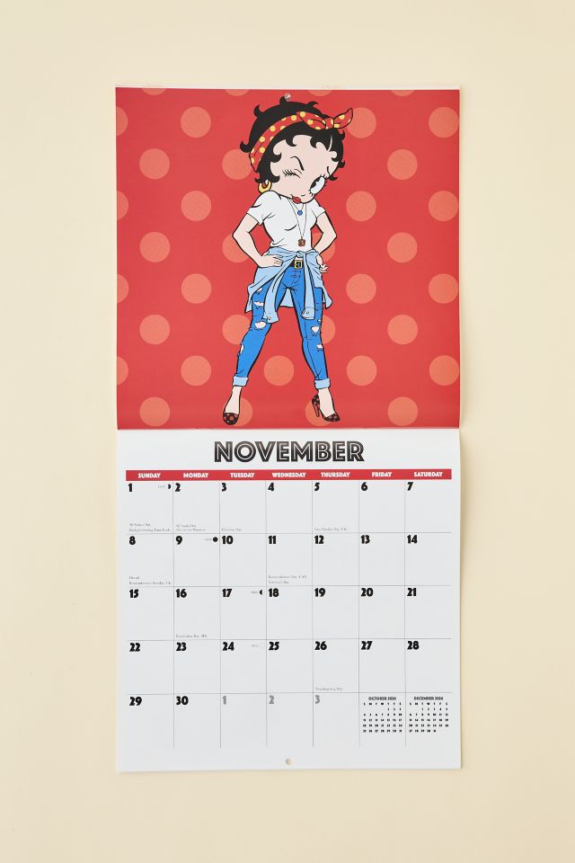Betty Boop 2026 Wall Calendar #3