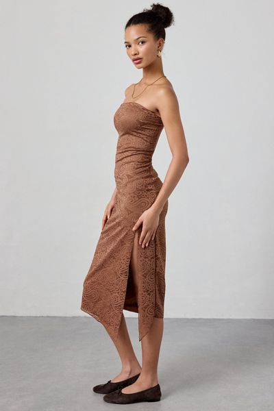 brown dress urban outfitters Florenz Turtleneck Dress - Brown - Cashmere main image 1