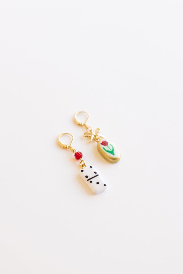 Sigfus Designs Harley Quinn Charm Earrings #2