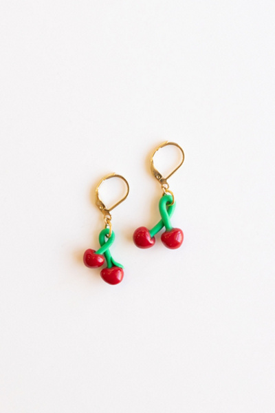 Sigfus Designs Cherry Dangle Earrings