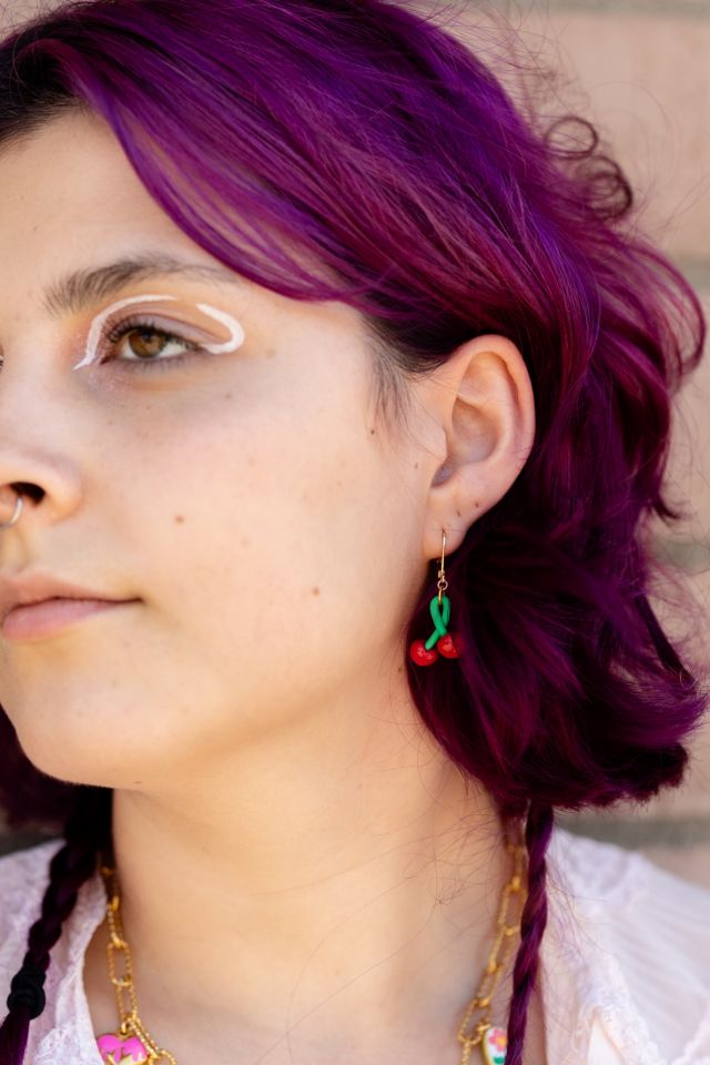 Sigfus Designs Cherry Dangle Earrings #2
