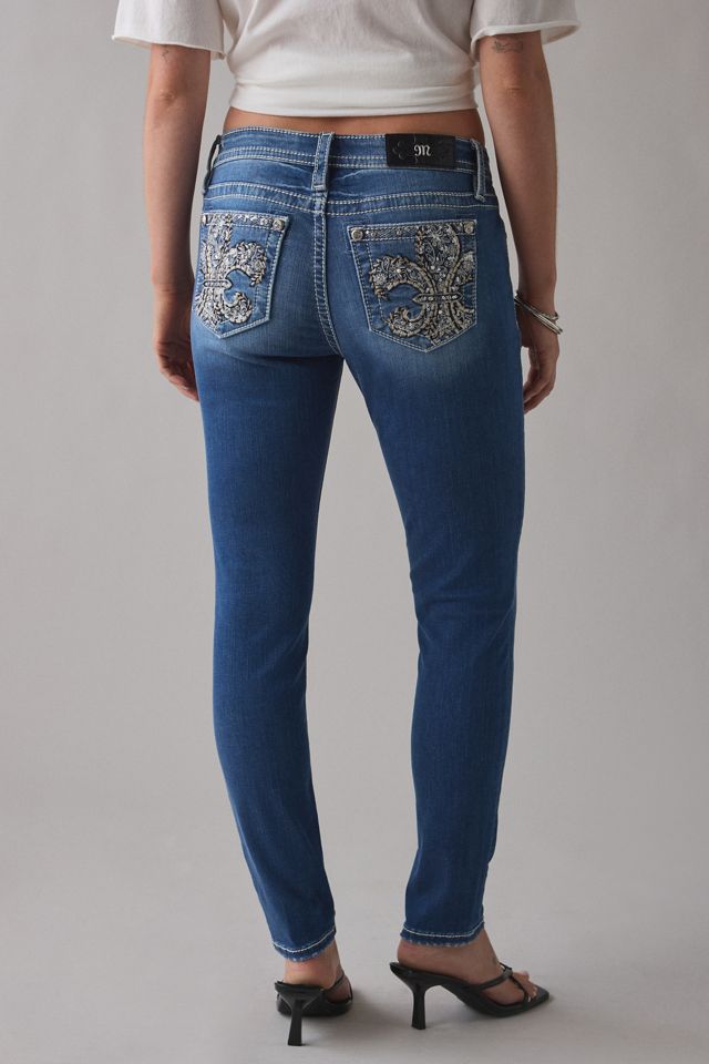 Miss Me Embellished Low-Rise Skinny Jeans #5
