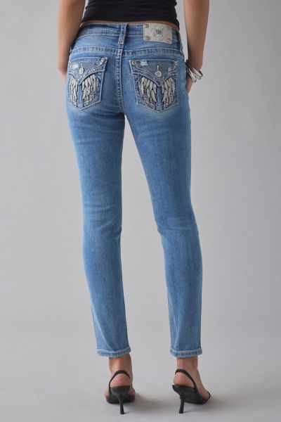 Miss Me Embellished Low-Rise Skinny Jean