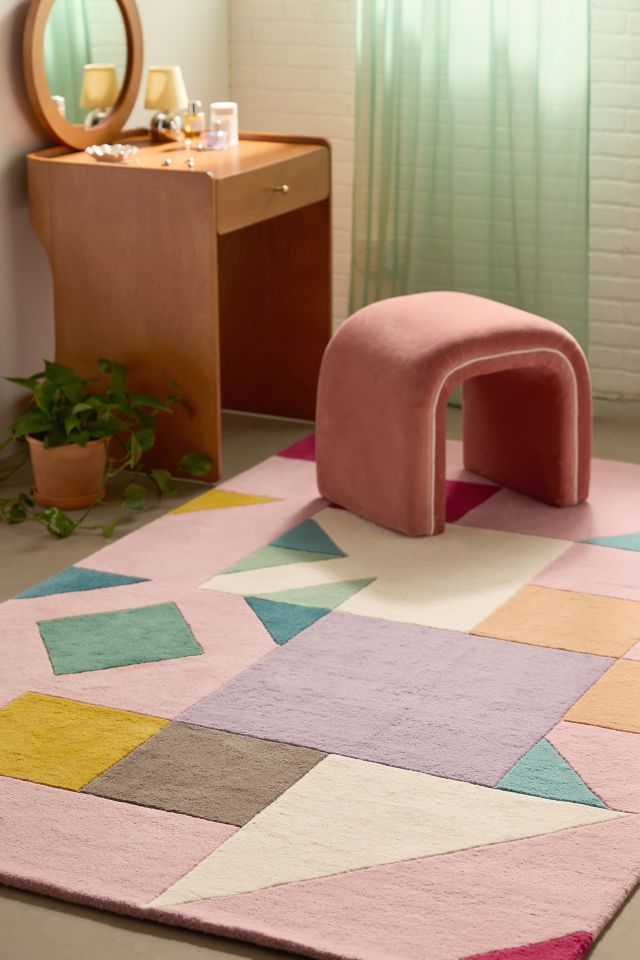 Farrah Colorblocked Tufted Wool Rug #1