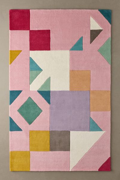 Farrah Colorblocked Tufted Wool Rug