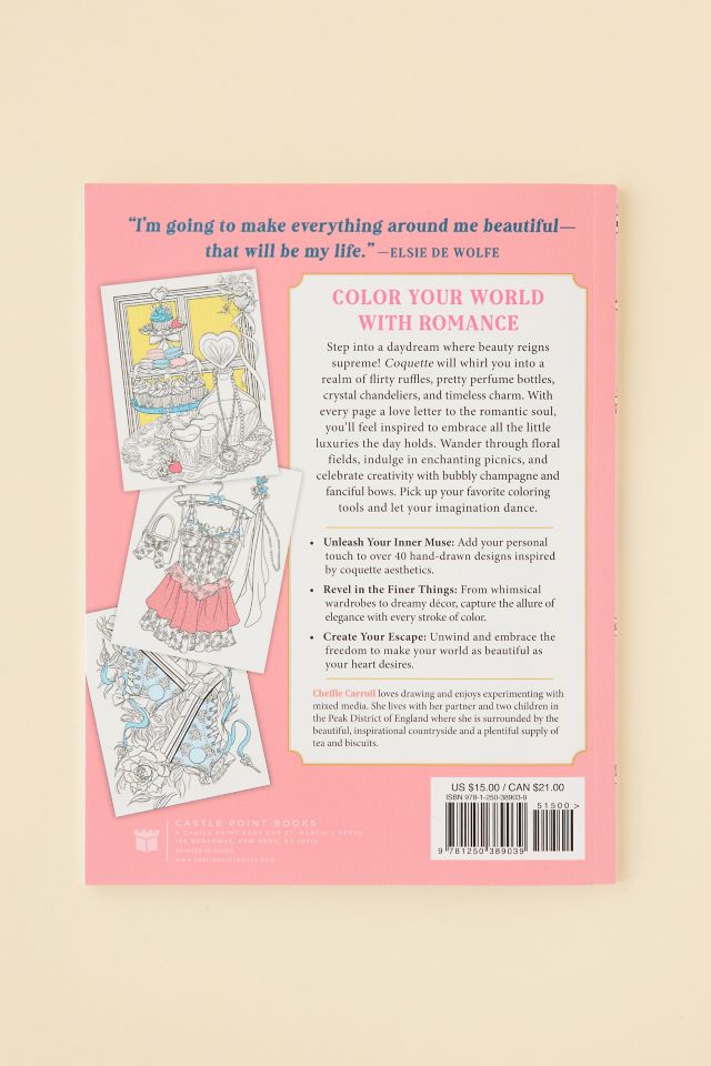 Coquette: A Coloring Book Of Dreamy Designs For The Romantic Soul By Chellie Carroll #5