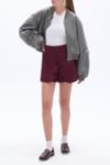 Nocturne Faux Leather Bomber Jacket