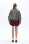 Nocturne Faux Leather Bomber Jacket