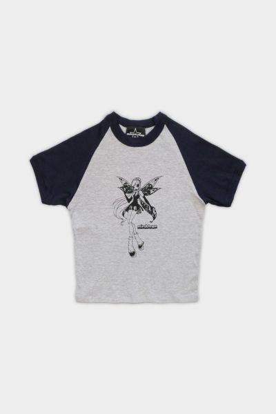 Mindblown Fairy Raglan Baby Tee