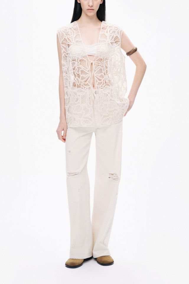 Nocturne Floral Embroidered Vest #1