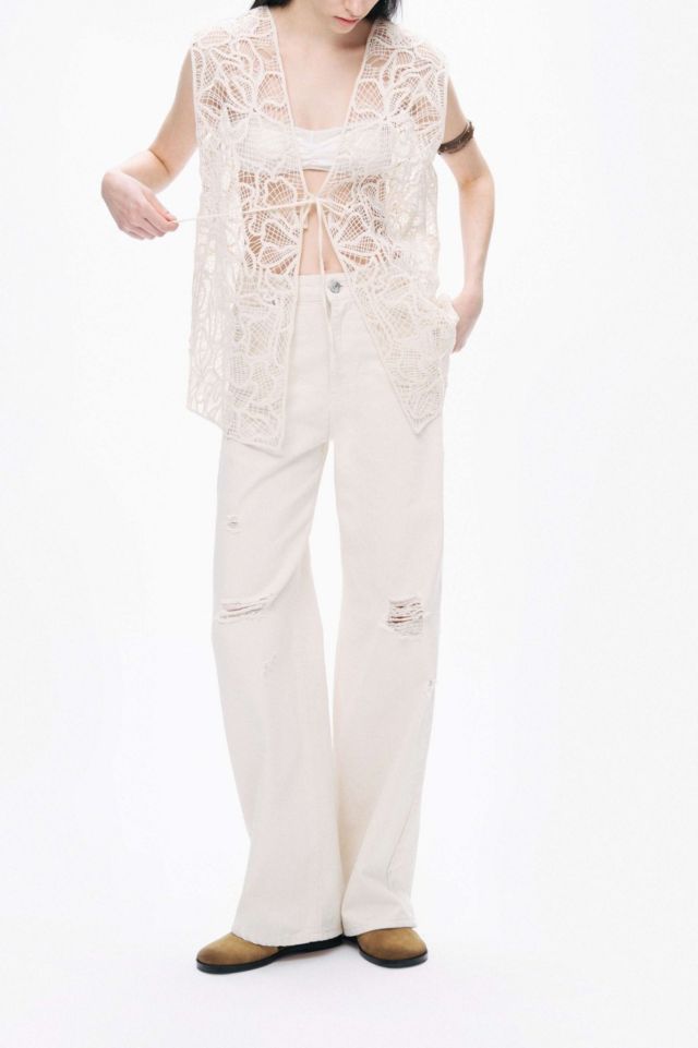 Nocturne Floral Embroidered Vest #2