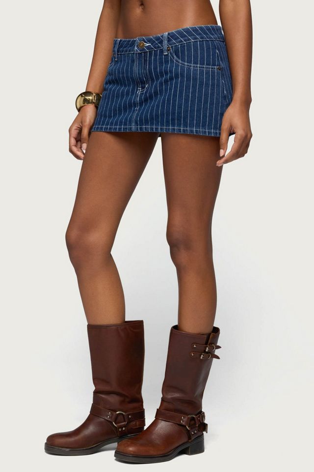 Edikted Camelia Denim Mini Skort #2