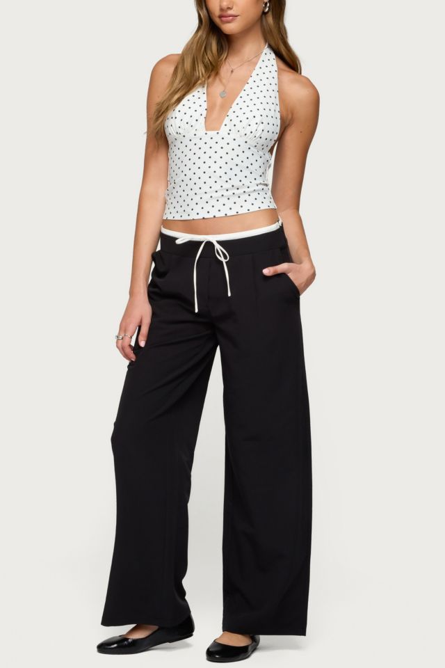 Edikted Blaire Polka Dot Halter Top #1