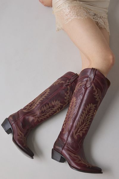 Frye Women's Sacha Feather Deco Cowboy Boots