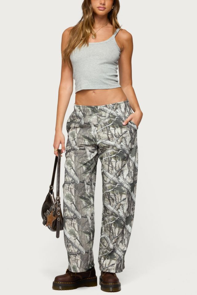 Edikted Camo Straight Leg Sweatpant #1
