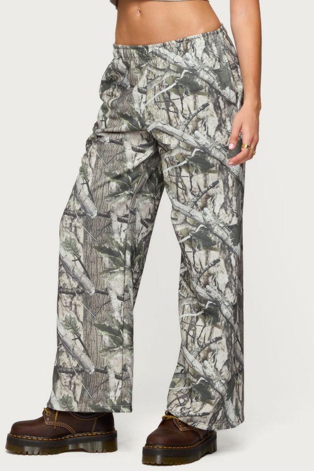 Edikted Camo Straight Leg Sweatpant #3