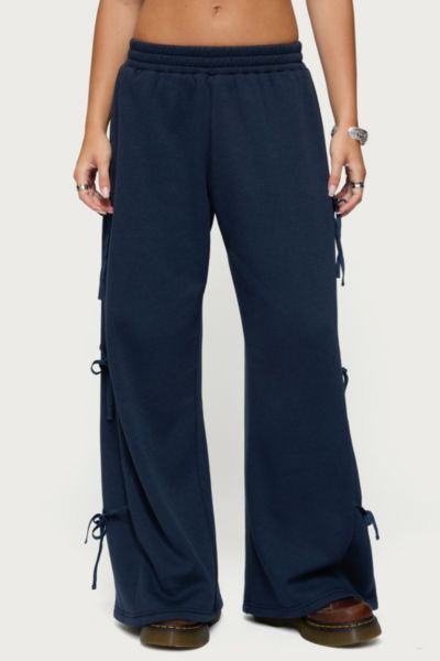 Edikted Claudette Baggy Ribbon Sweatpants