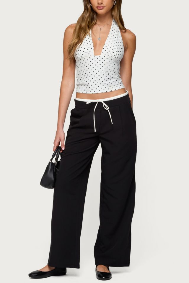 Edikted Peekaboo Drawstring Pants #1