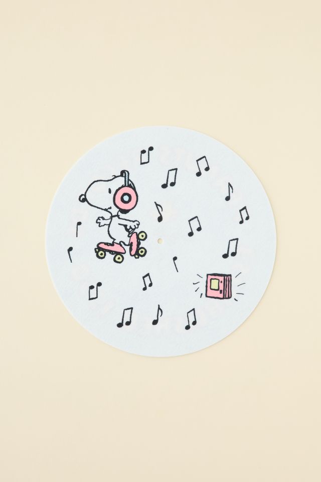 Peanuts Records Music Notes Turntable Slipmat #1