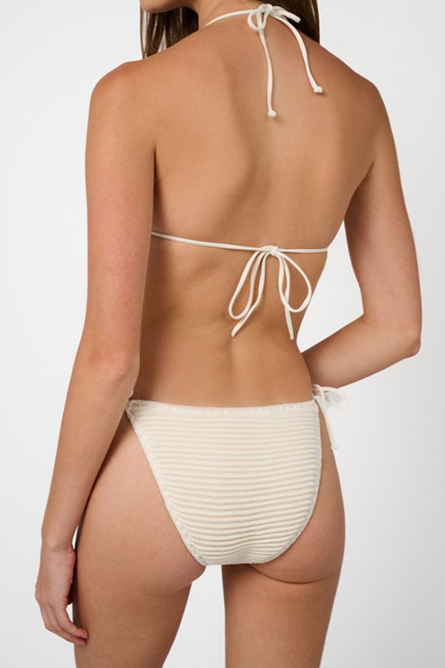WeWoreWhat Ribbed String Bikini Bottom #3
