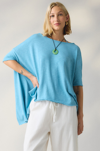 BDG Frannie Flounce Boatneck Oversized Tee