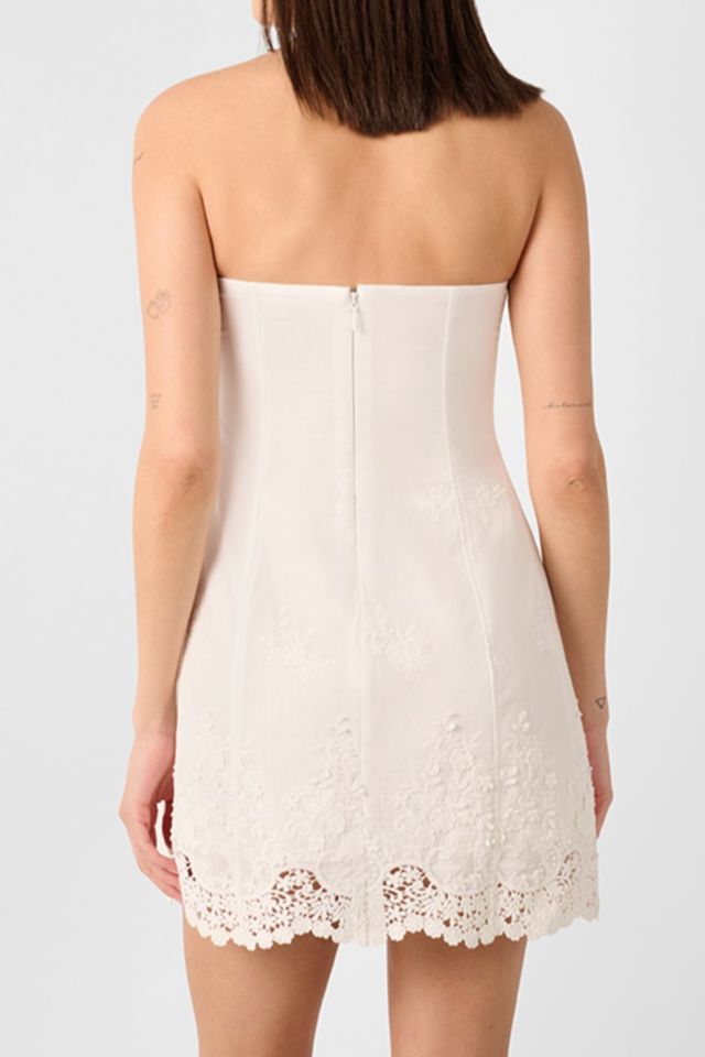 WeWoreWhat Strapless Eyelet Mini Dress #3