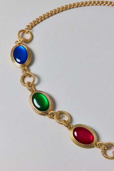 Urban Outfitters Jeweled Chain Belt In Gold, Women's At  In Gold