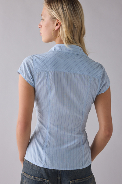 BDG Vero Tailored Short Sleeve Button-Down Shirt