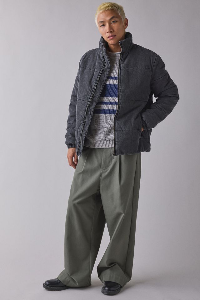 Native Youth Washed Cotton Quilted Puffer Jacket #2