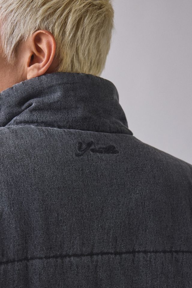 Native Youth Washed Cotton Quilted Puffer Jacket #3