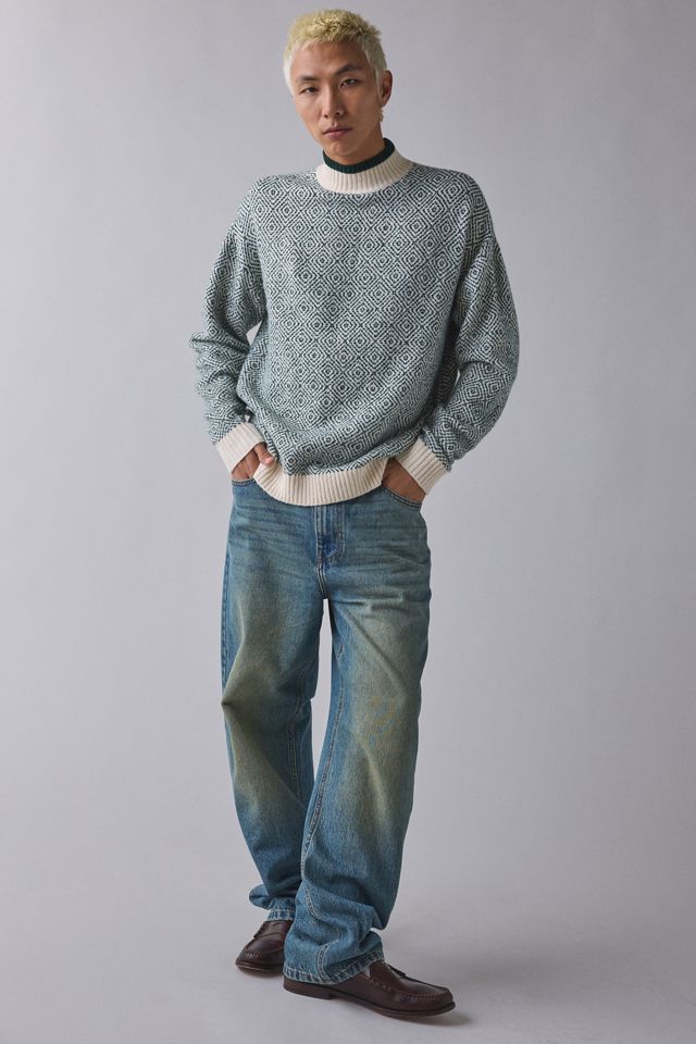 Native Youth Purcell Intarsia Knit Crew Neck Sweater #2