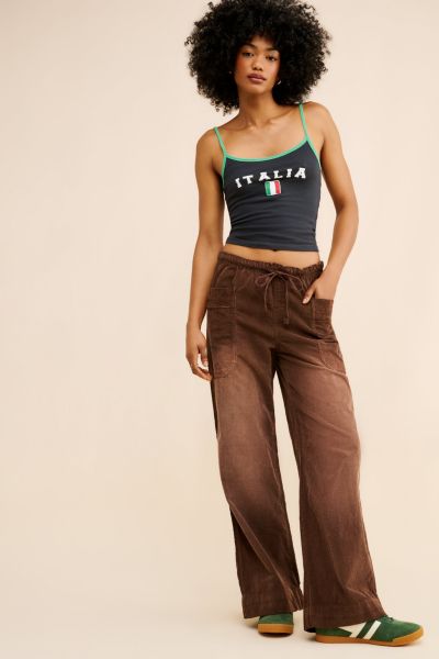 Amelie Corduroy Pull-On Pants