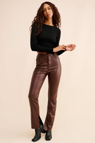 4SI3NNA Zeida Vegan Leather Pants