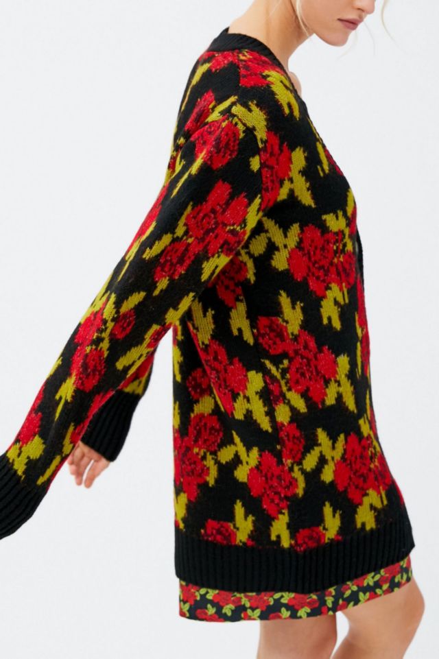 Reign Floral Intarsia Knit Cardigan #3