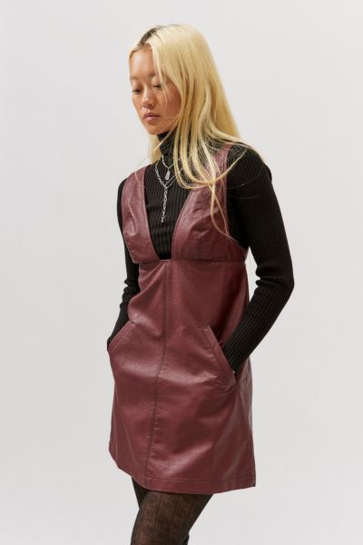 Limelight Faux Leather Mini Dress