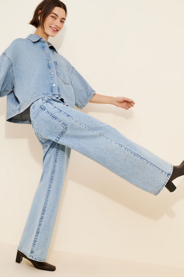 JUST BLACK DENIM Relaxed Wide-Leg Jeans #3