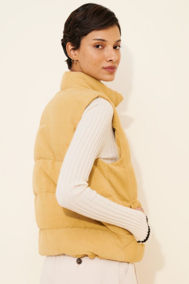 4SI3NNA Corduroy Relaxed Puffer Vest #1