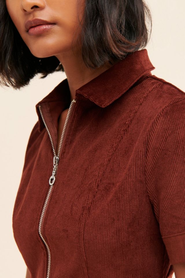 Glamorous Corduroy Zip Up Dress #2