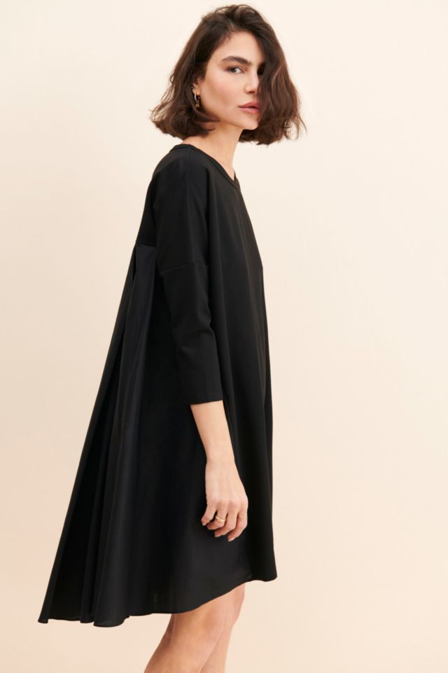 English Factory Mixed Media Pleated Dress #2