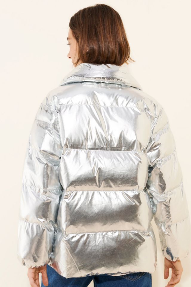 Endless Rose Metallic Puffer Jacket #1